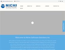 Tablet Screenshot of nichesoftsolutions.com